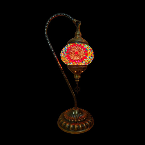 Lamp - Glass Mosaic Swan Shape 45x20cm 13116