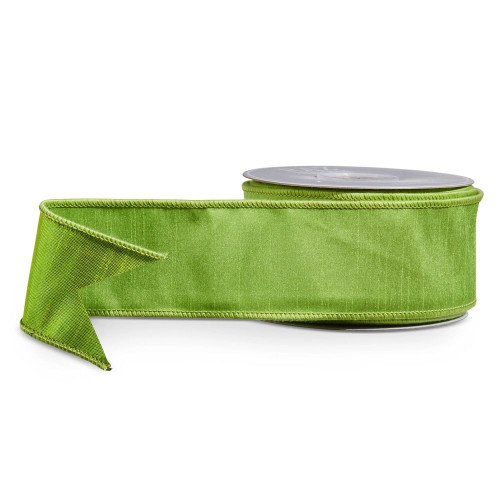 RAZ Ribbon - Green Wired Per Metre (68856) Per Metre