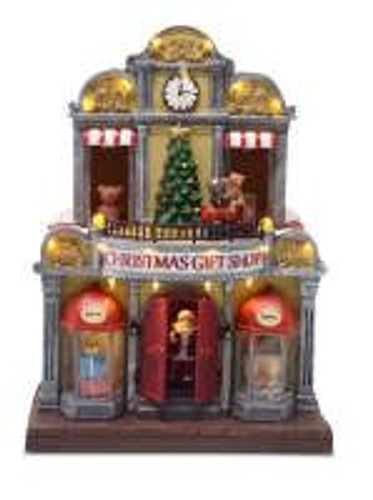 Christmas Gift Shop Animated 25cm Multi
