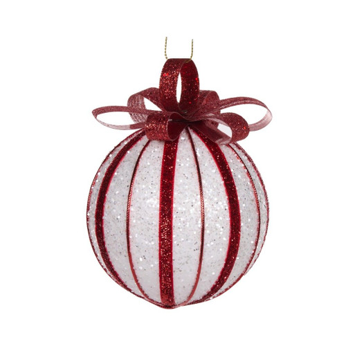 Bauble - Wrapped Peppermint Large