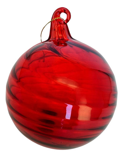 Bauble - Shiny Red Ball 10cm Red