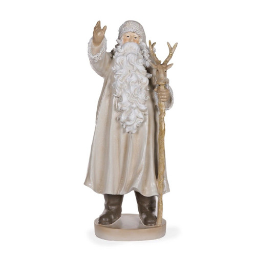 Elaborate Woodland Santa With Staff