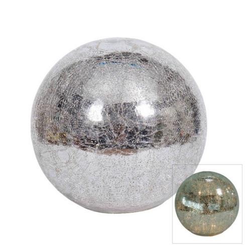 Glass LED Dome Extra Large Silver
