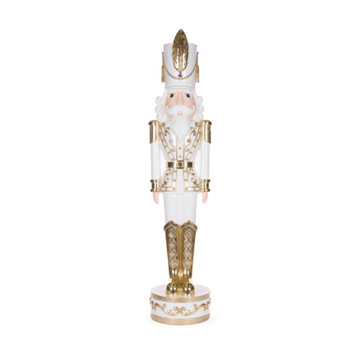 Jewel Nutcracker White & Gold 120cm White/Gold