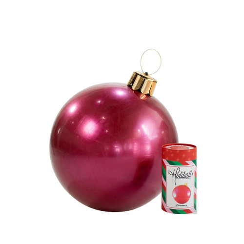 Holiball Inflatable Ornament 30'' Cranberry