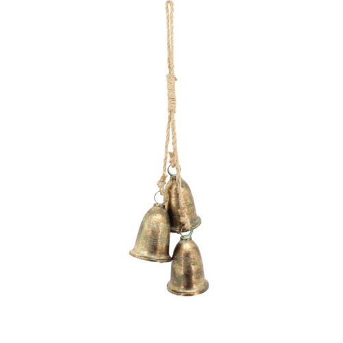 Rope Metal 3 Bell Drop 62cm Bronze