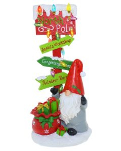 Gnome LED North Pole Sign