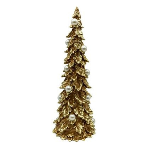 Ruffle Tree Pearl/Gold Large 46cm Gold