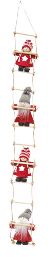 Santa & Girl On Ladder