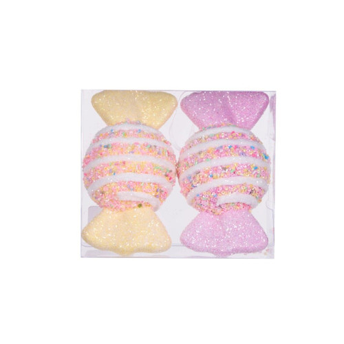 Pastel Sprinkles Wrapped Lollies