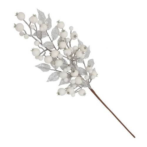 Berry Spray - White Styro 76cm White