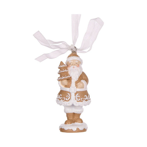 Gingerbread Santa Ornament 8cm