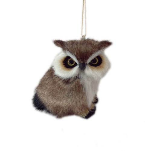Faux Fur Hanging Owl 8cm