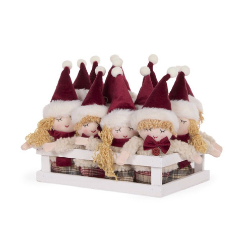 Jasper & Holly Elves Asst 9cm Multi