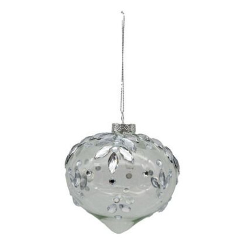 Bauble - Clear Rhinestone Drop 10cm Clear