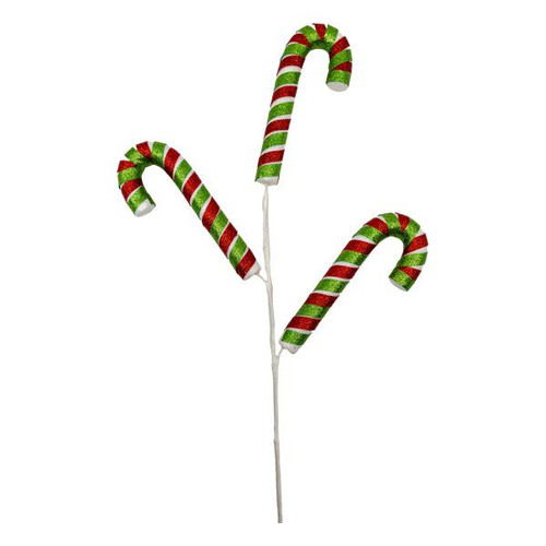 Candy Cane Spray - Red/Green 72cm