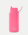 Ceramic Reusable Bottle (Straw) 34oz / 1lt Bubblegum Blast