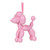 Hanging Balloon Poodle Pink