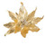 Clip Poinsettia Shiny Gold 32cm Gold