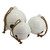 Set Of 3 Bells - White White
