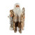 Fabric Santa With Staff 46cm Champagne