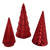 Glass Tree Asst Red 20cm Red