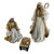 Nativity 3pc Set Ivory & Gold 40cm Ivory