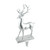 Stocking Holder Reindeer Standing 36cm Silver