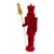 Nutcracker Resin Flocked 40cm Red