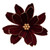 Clip Flower - Burgundy/Gold Edge 29cm