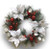 Pine Wreath Red/White 56cm
