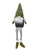 Tomte Sitting Decoration Asst 37cm Grey Green