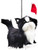 Cat B&W w/Hat Hanging Decor