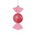Hanging Wrapped Candy Pink Round