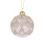 Bauble Lace Round 8cm Champagne