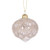 Bauble Lace Onion 8cm Champagne