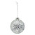 Bauble - Clear Rhinestone Ball (Snowflake) 10cm Clear