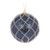 Bauble - Navy Lattice Ball 10cm Navy