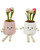 Fluffy Flower Pot Sitting Asst 21cm Multi