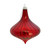 Bauble - Shiny Red Bulb Drop 12cm