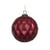 Matt Red Quilted Bauble
