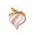 Bauble - Gingerbread Swirl Onion (Mini) 8cm White