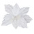 Clip Poinsettia White Sheer 30cm White