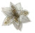 Clip Poinsettia - Ivory/Gold 28cm Ivory
