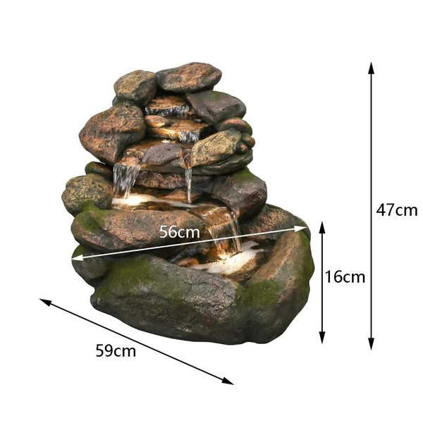 Water Feature - Cascade Rock 47cm
