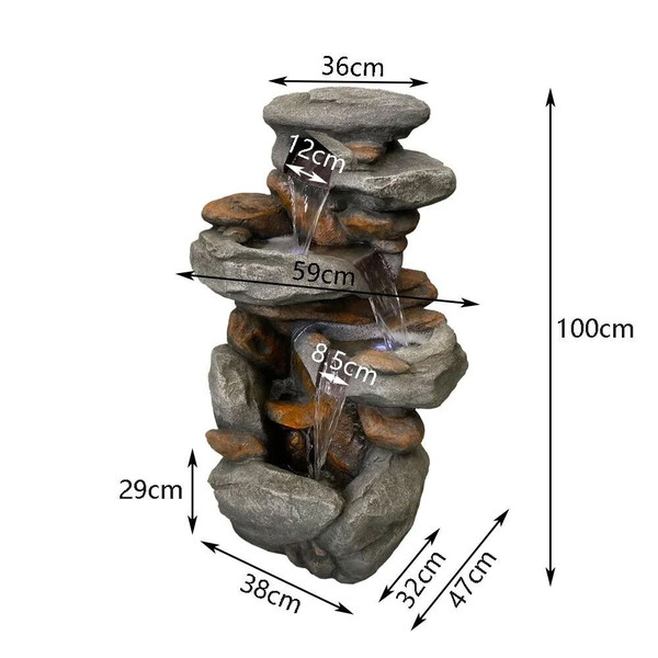 Rainforest Rock Water Feature 1.0m