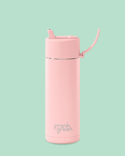Ceramic Reusable Bottle (Straw) 20oz / 595ml Blushed
