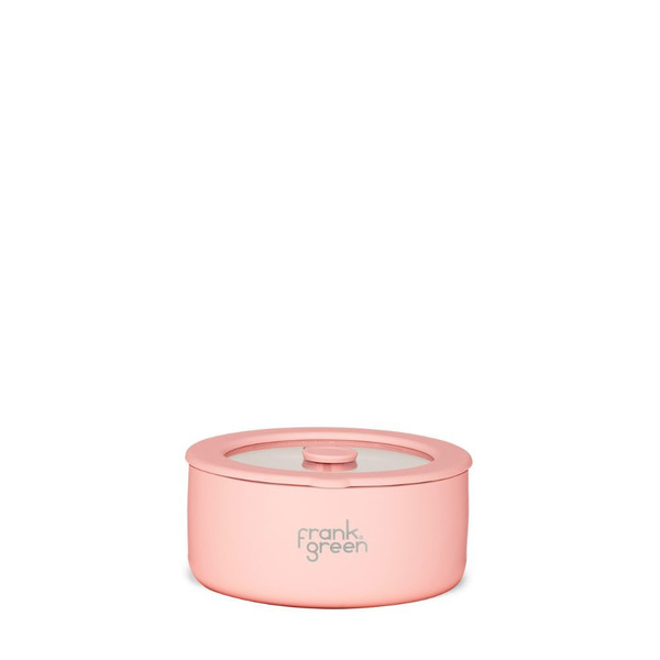 Porcelain Bowl With Glass Lid 24oz / 700ml Blushed