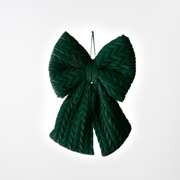 Bow Hanging 43cm Emerald