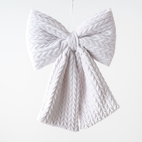 Bow Hanging 59cm White